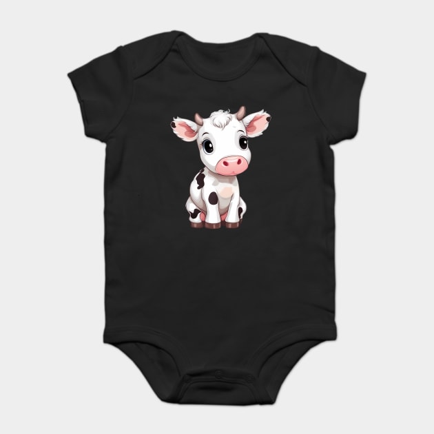 Baby Cow Baby Bodysuit by animegirlnft
